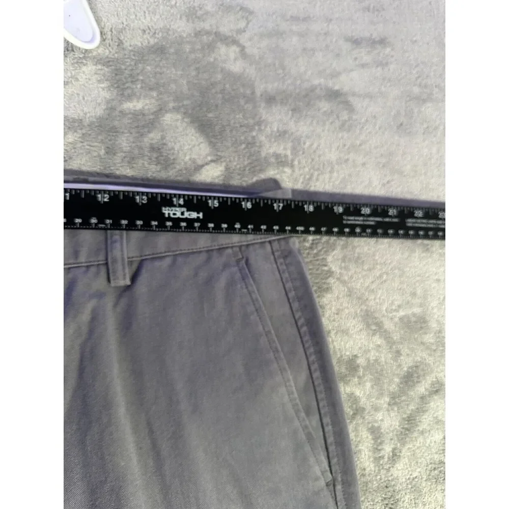 Dockers Pants Mens 34x34 Cotton Blend Flat Front Classic Fit‎ Gray Dress Pant